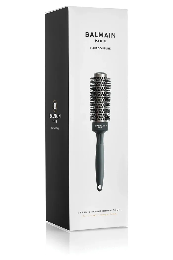 Профессиональная керамическая круглая щетка для волос, 33 см