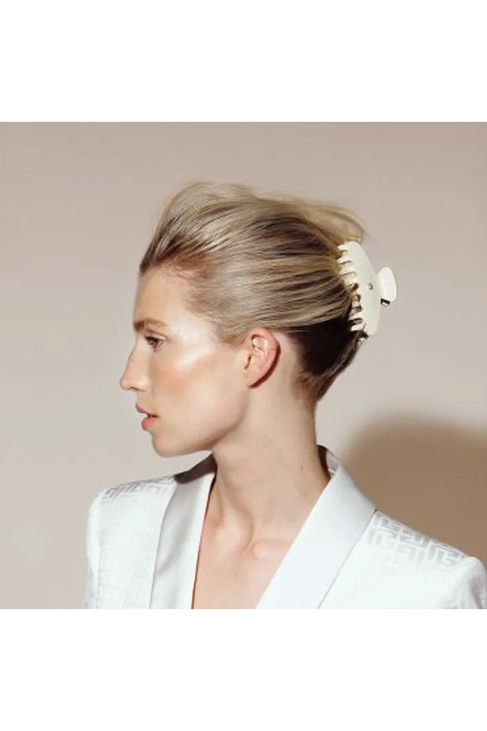 Заколка-краб для волос Pince à Cheveux Medium White