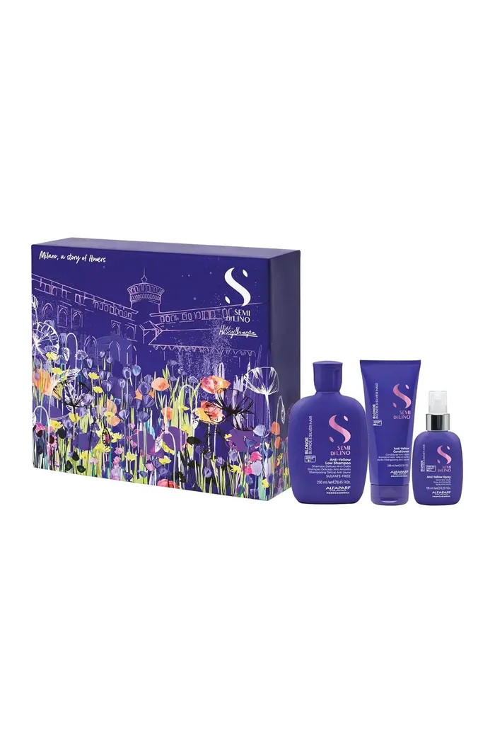 Alfaparf Milano Semi di Lino Anti-Yellow Gift Set