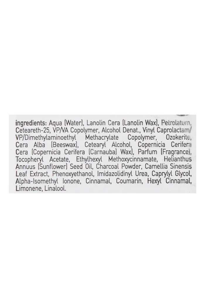 Паста для волос из древесного угля сильной фиксации