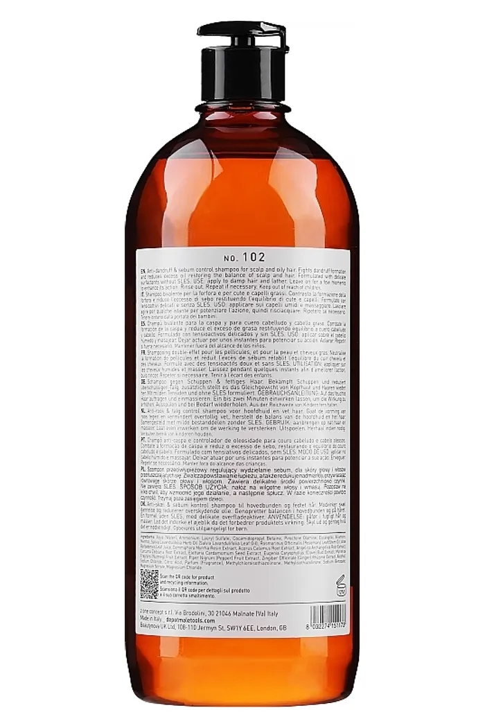 Шампунь для волос, против перхоти, для жирных волос