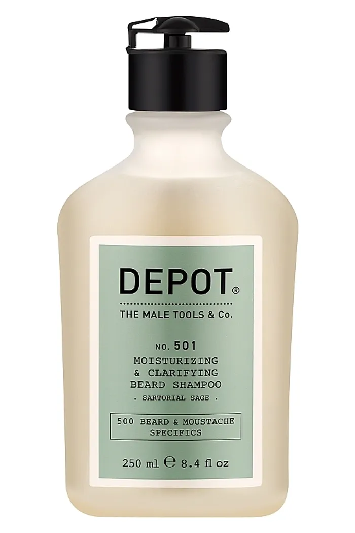 Очищающий и увлажняющий шампунь для бороды "Изысканный шалфей"