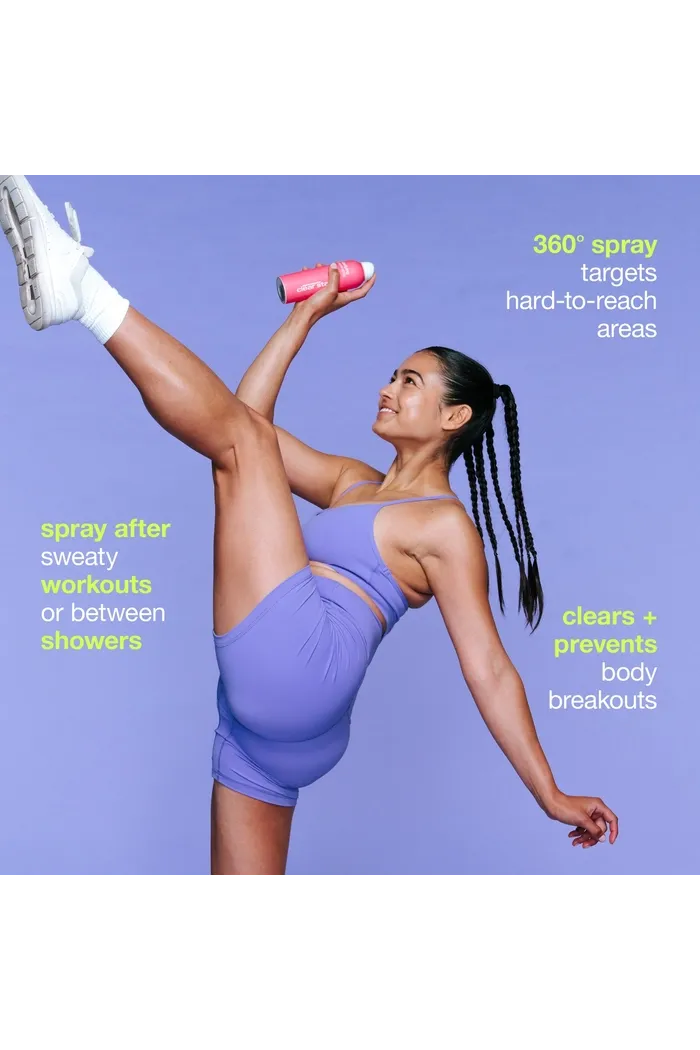 очищающий спрей от прыщей на спине