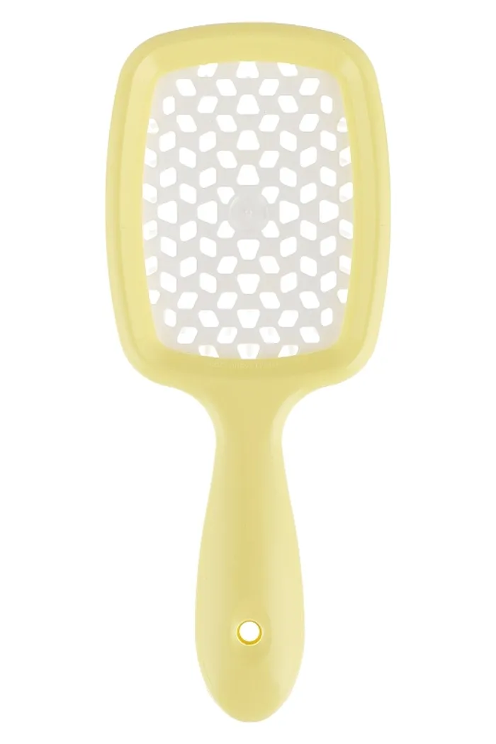 Расческа для волос, желто-белая