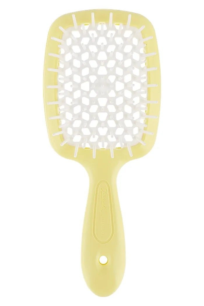 Расческа для волос, желто-белая