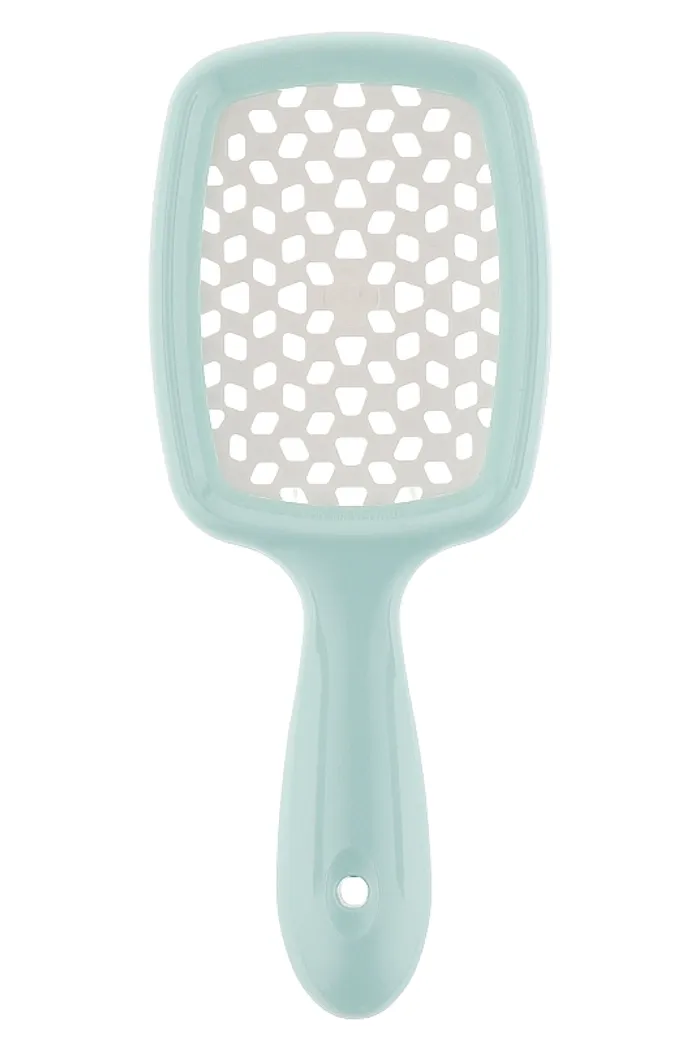 Расческа для волос, мятная с белым