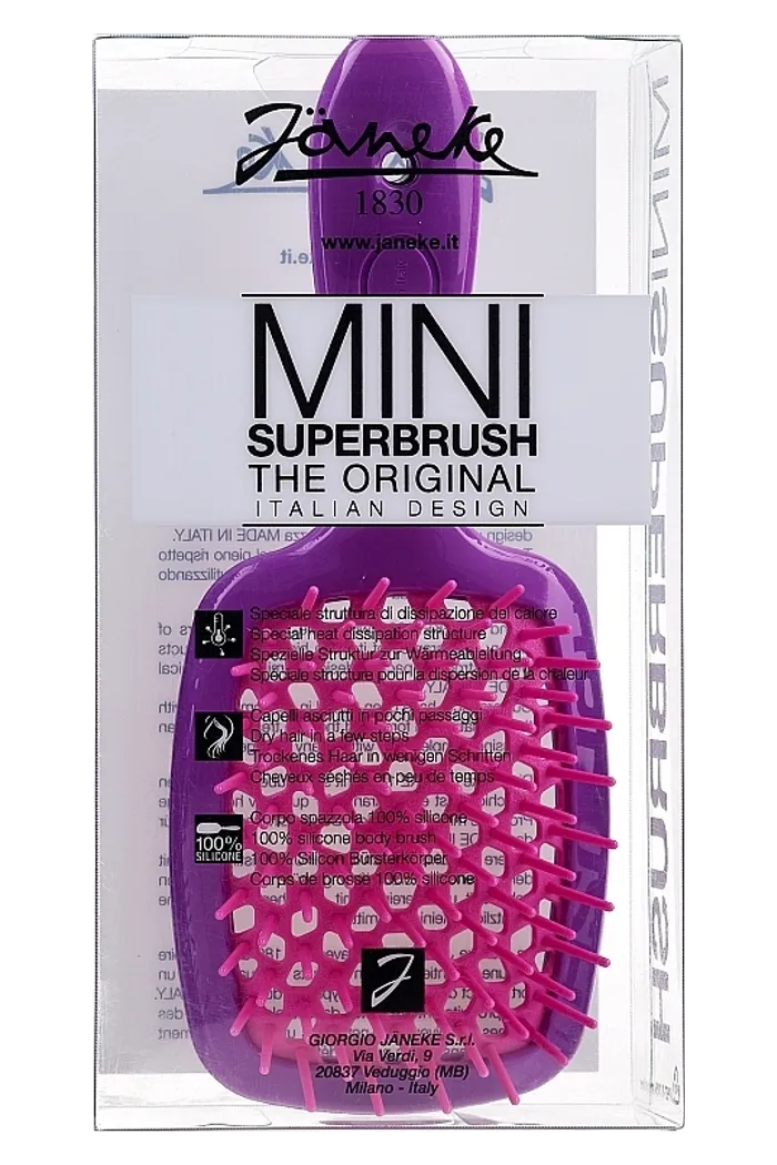 Расческа для волос, фиолетовая с розовым