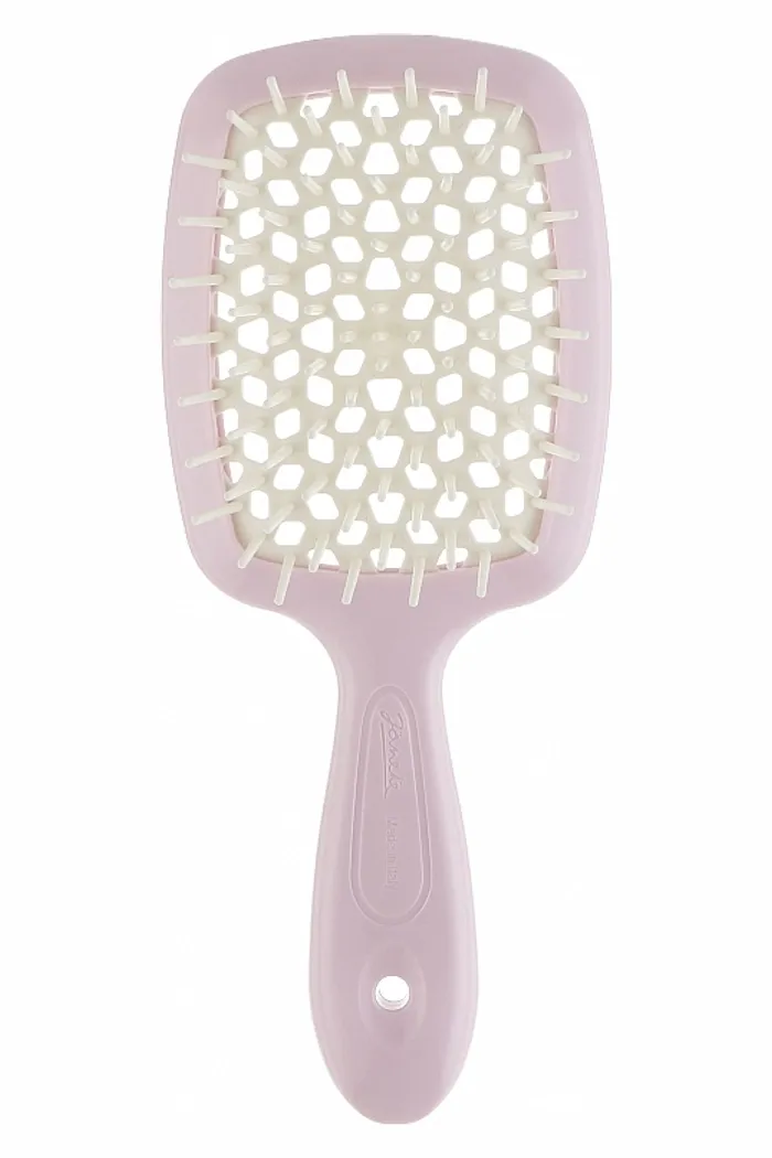 Расческа для волос, розовая с белым