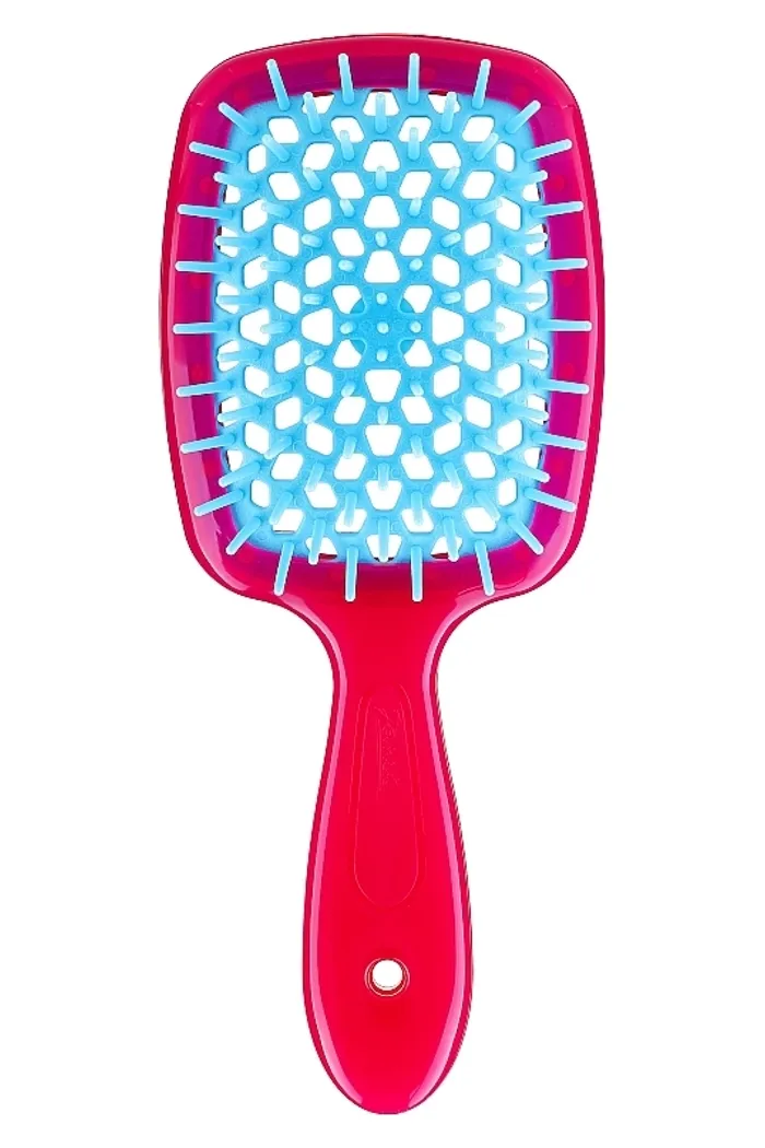Расческа для волос, розовая с голубым