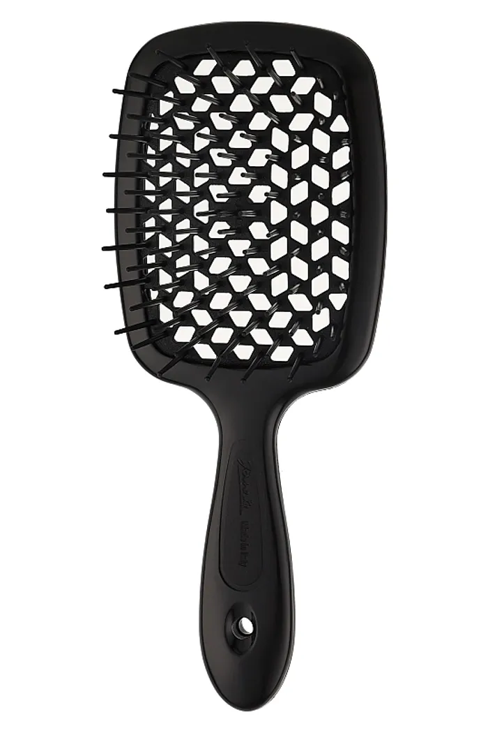 Расческа для волос 55SP226, карбоновая, черная