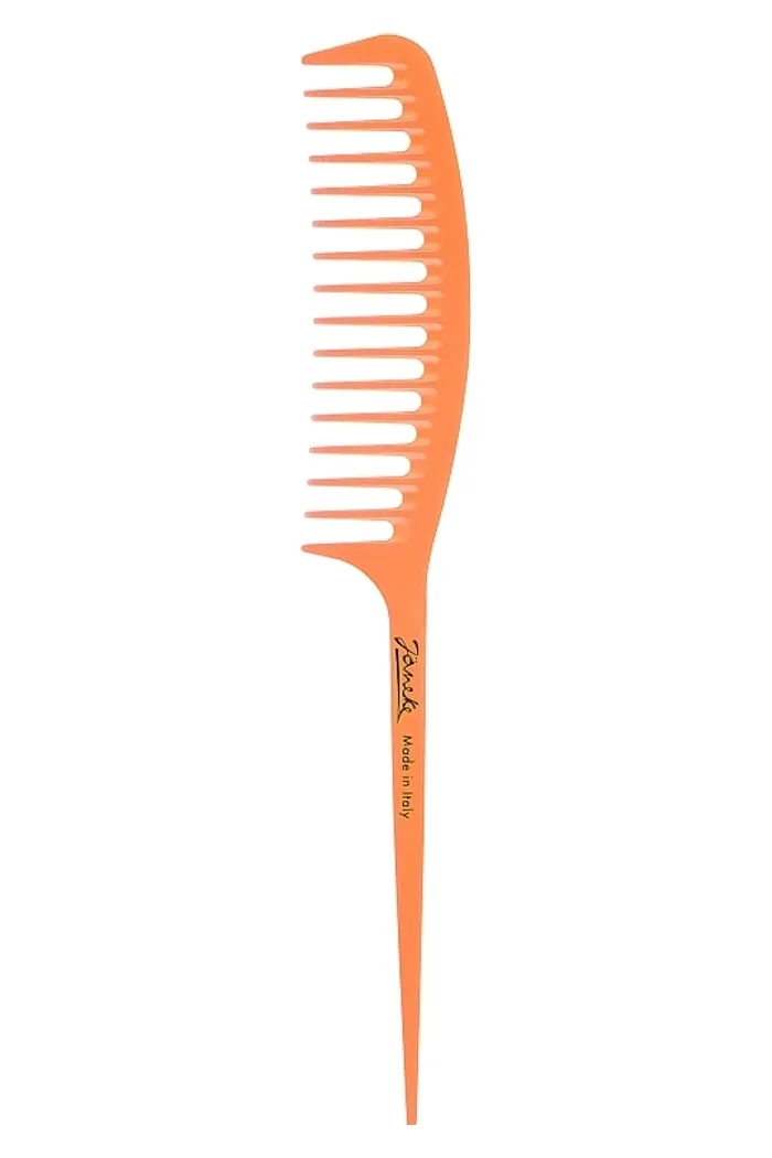Гребень с ручкой, оранжевый