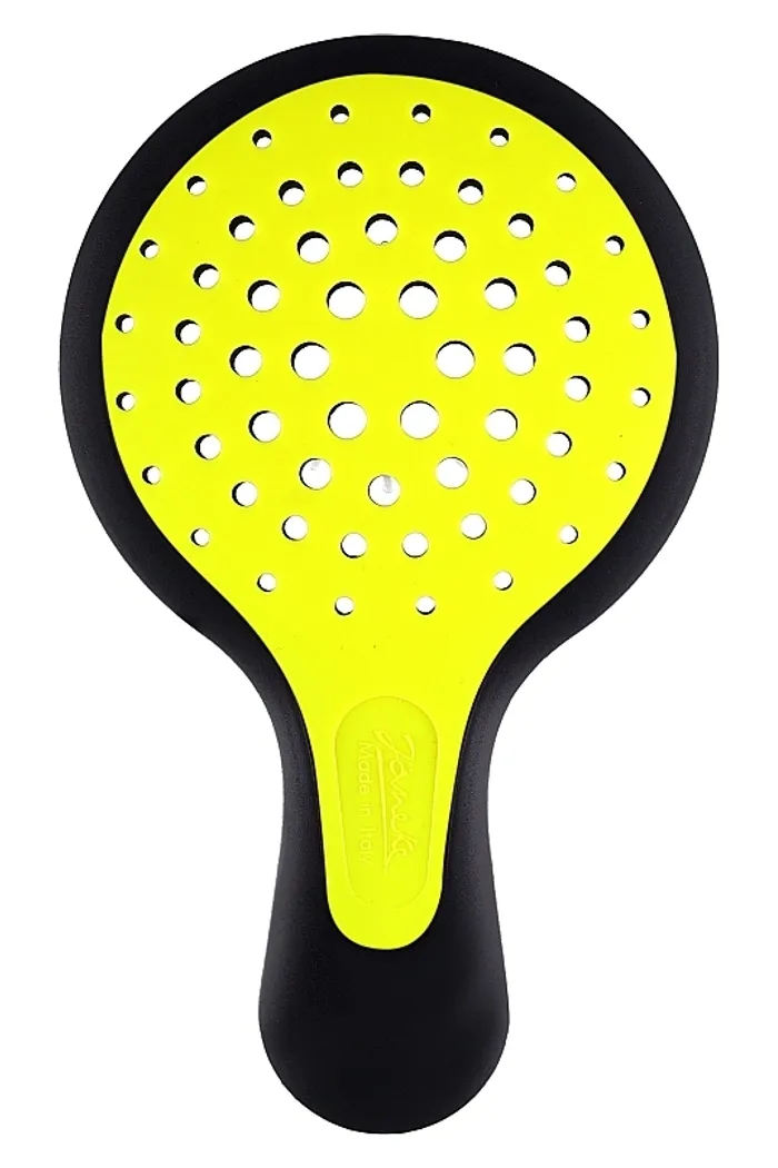 Щетка для волос, черная с желтым