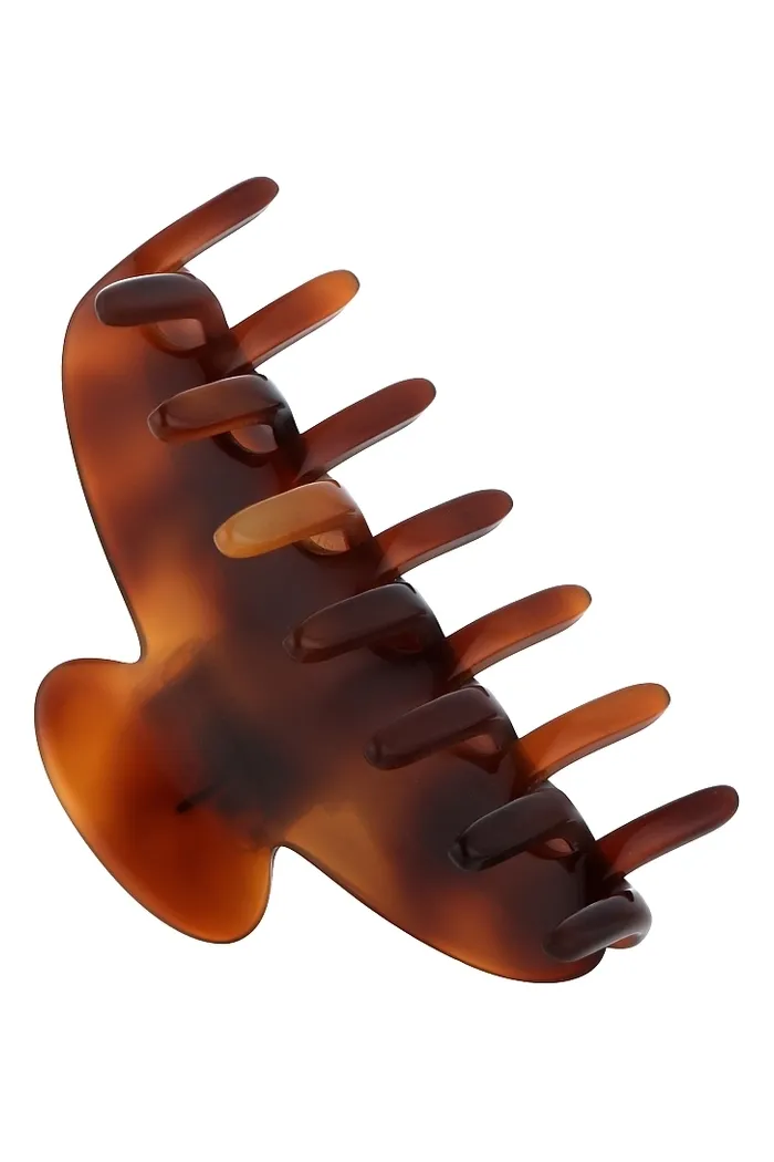 Заколка-краб для волос NZ0008D, черепаховая