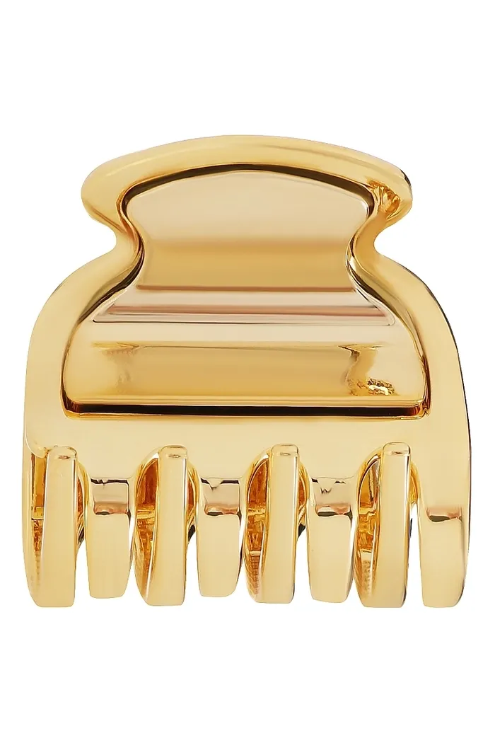 Заколка-краб для волос, 3.5x3 см, золотая