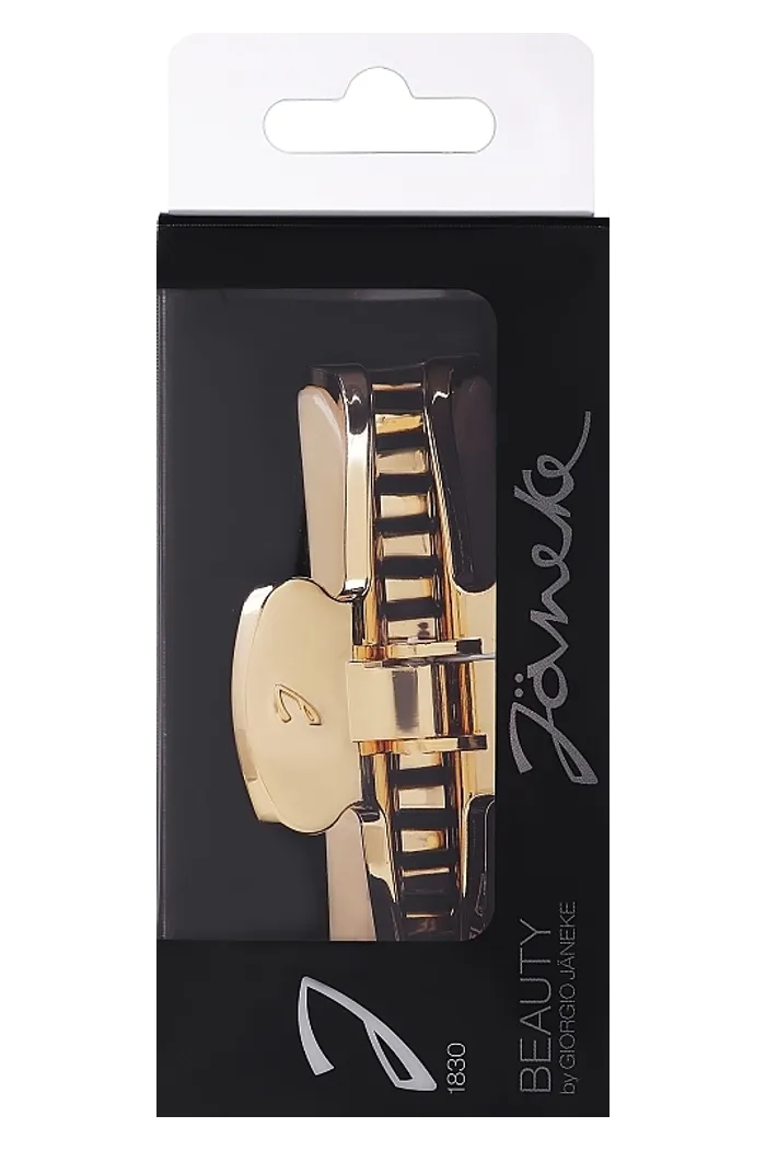 Заколка-краб для волос JG29100CRN, золотисто-бежевая