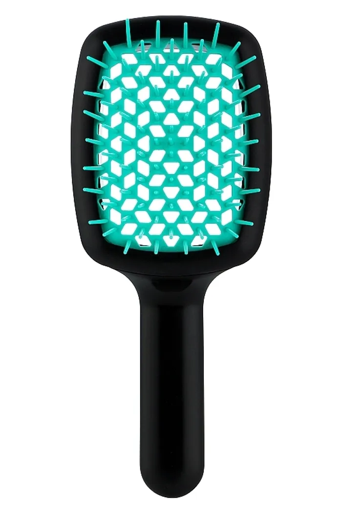Расческа для волос, черно-голубая