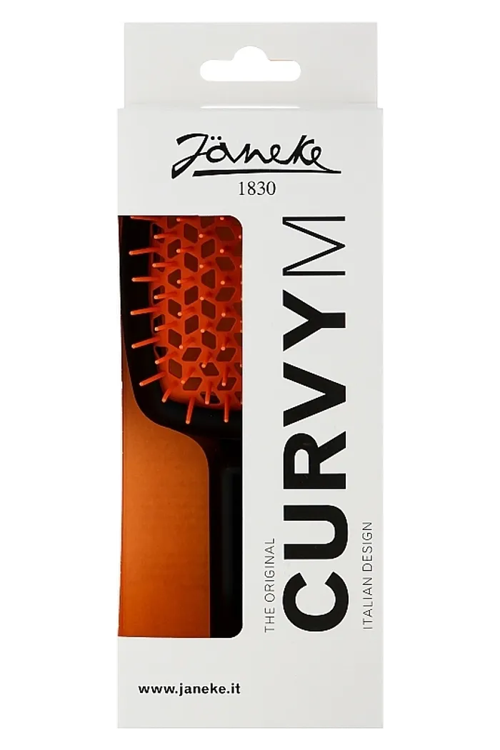 Расческа для волос, черно-оранжевая