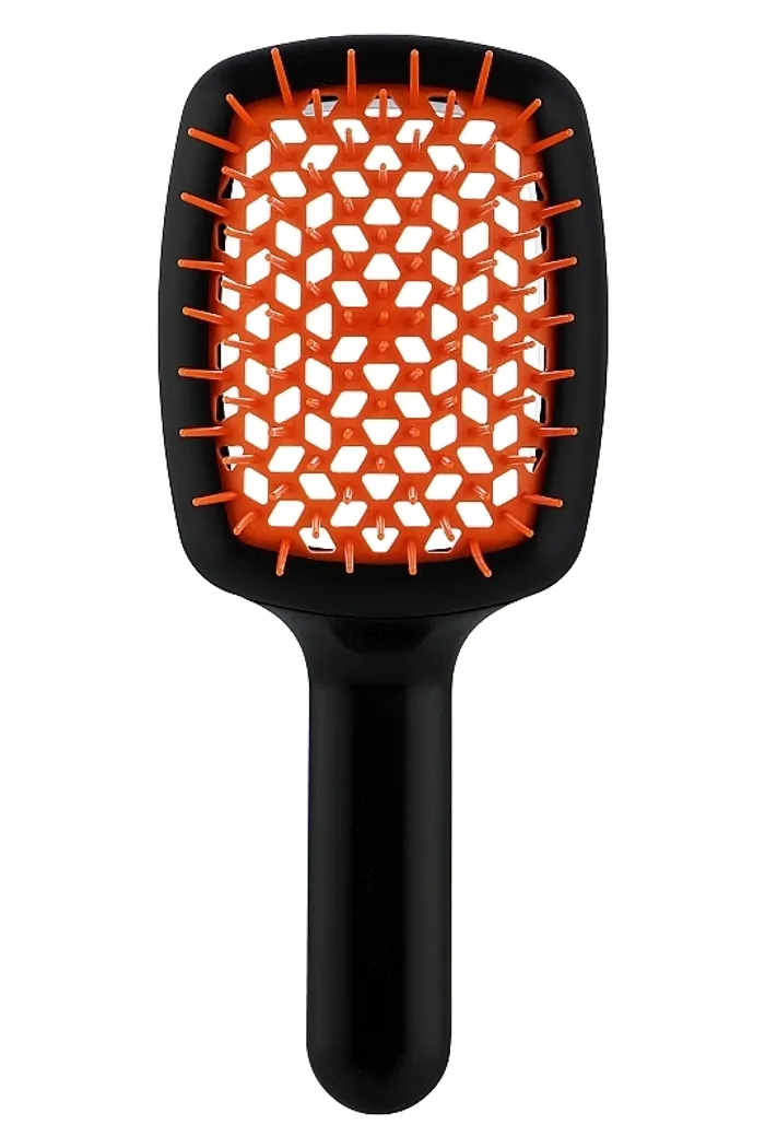 Расческа для волос, черно-оранжевая