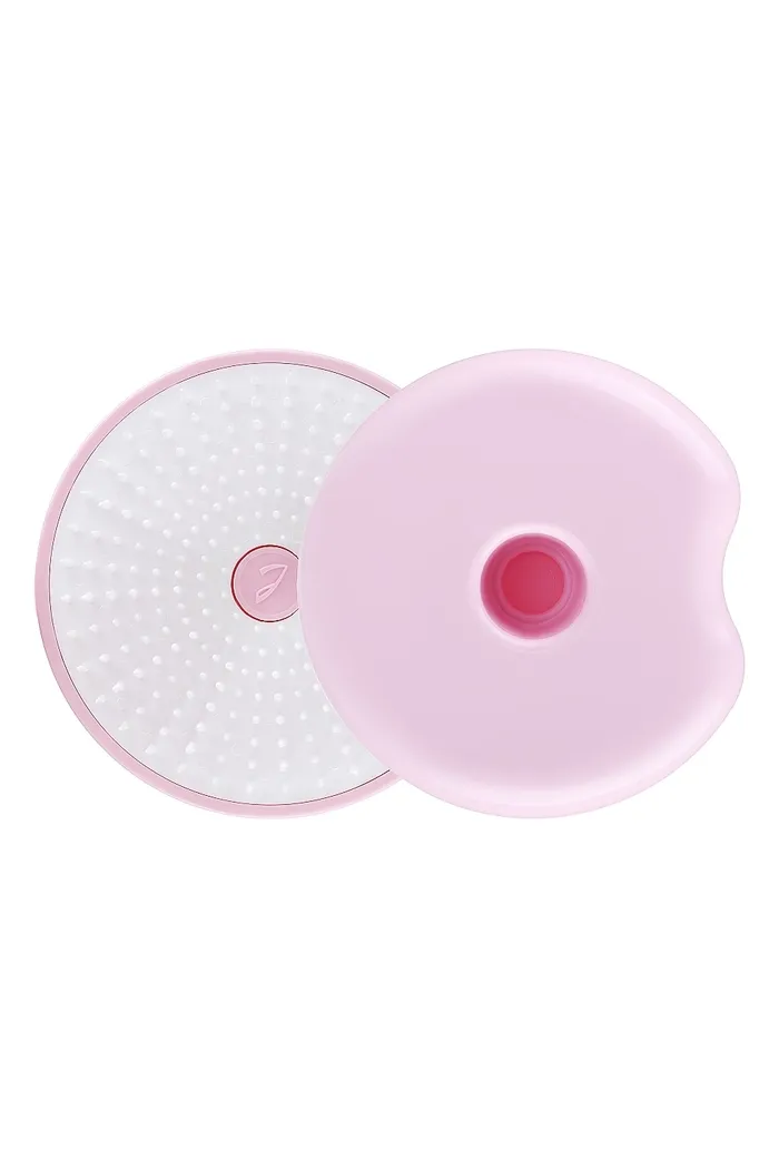 Компактная щетка для волос, розовая