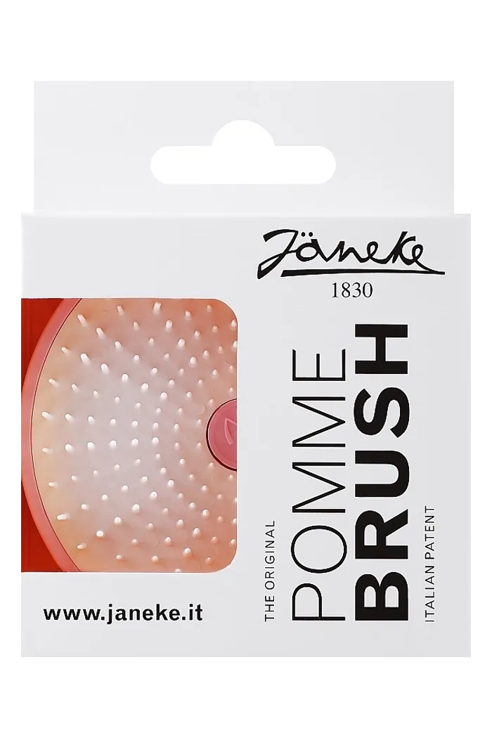 Компактная щетка для волос, розовая