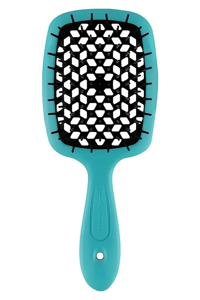 Расческа для волос 72SP226, с черными зубцами, бирюзовая