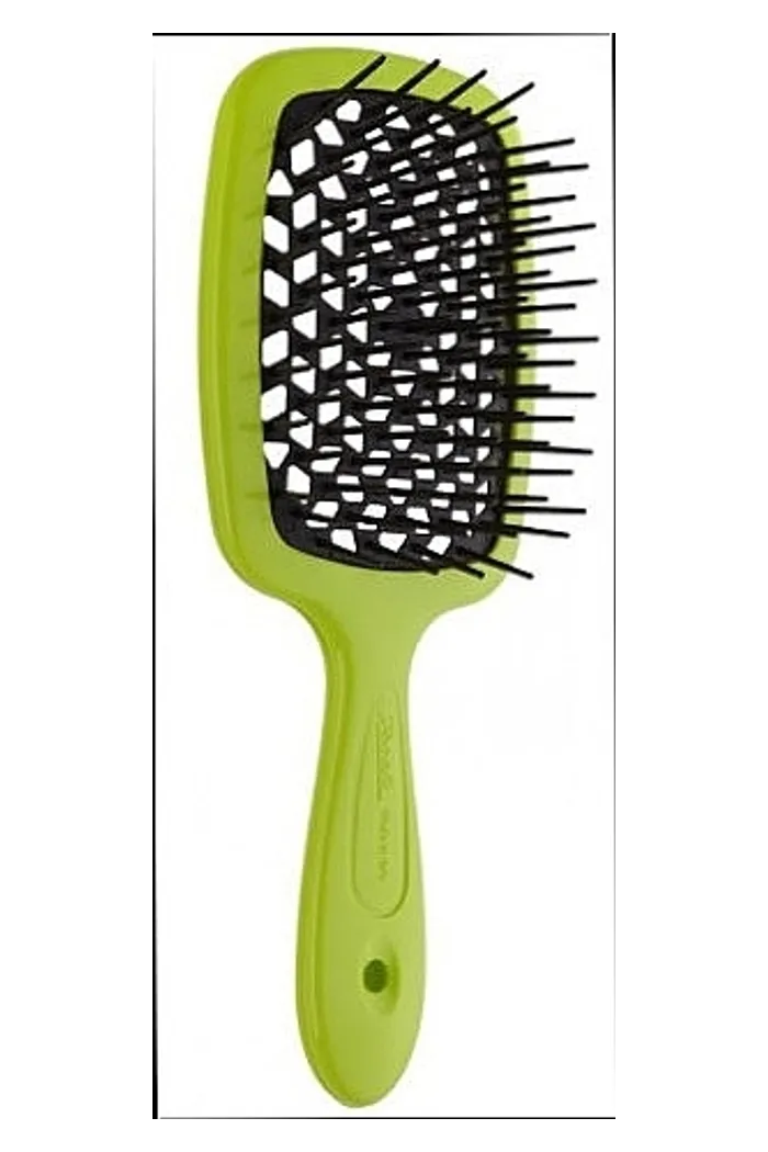 Расческа для волос 72SP226, с черными зубцами, зеленая