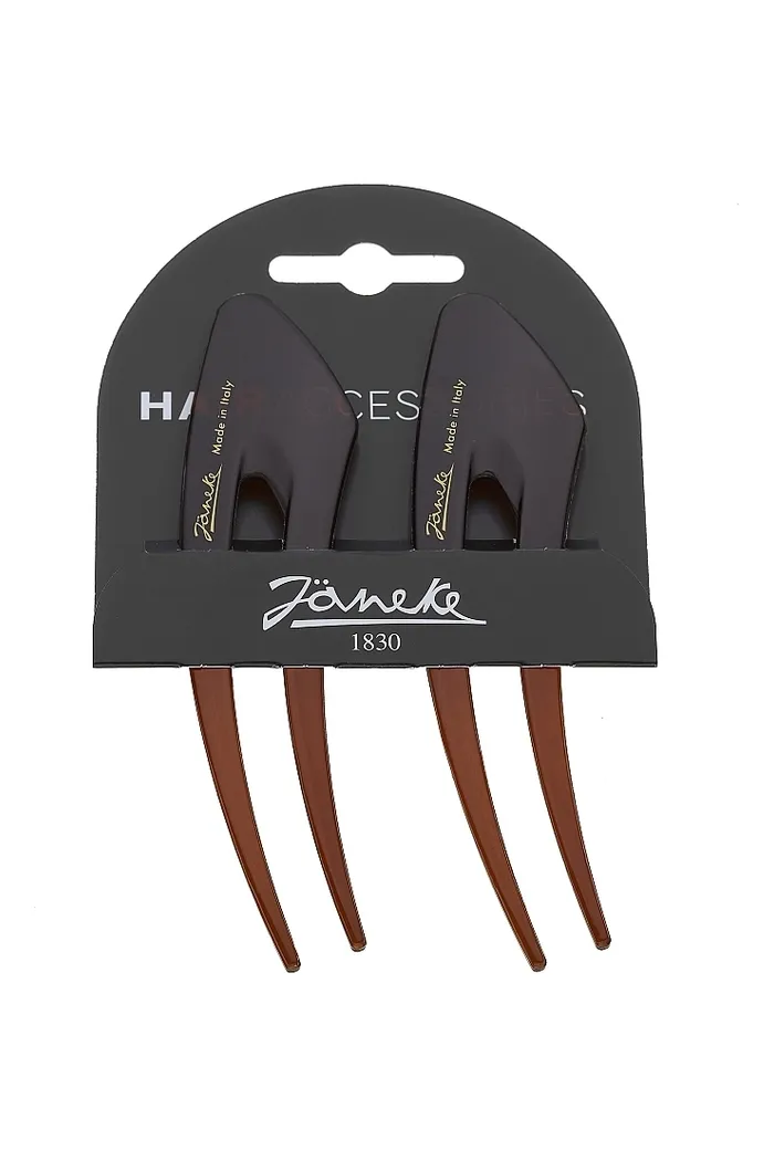 Заколки-шпильки для волос, 14.5 см, коньяк