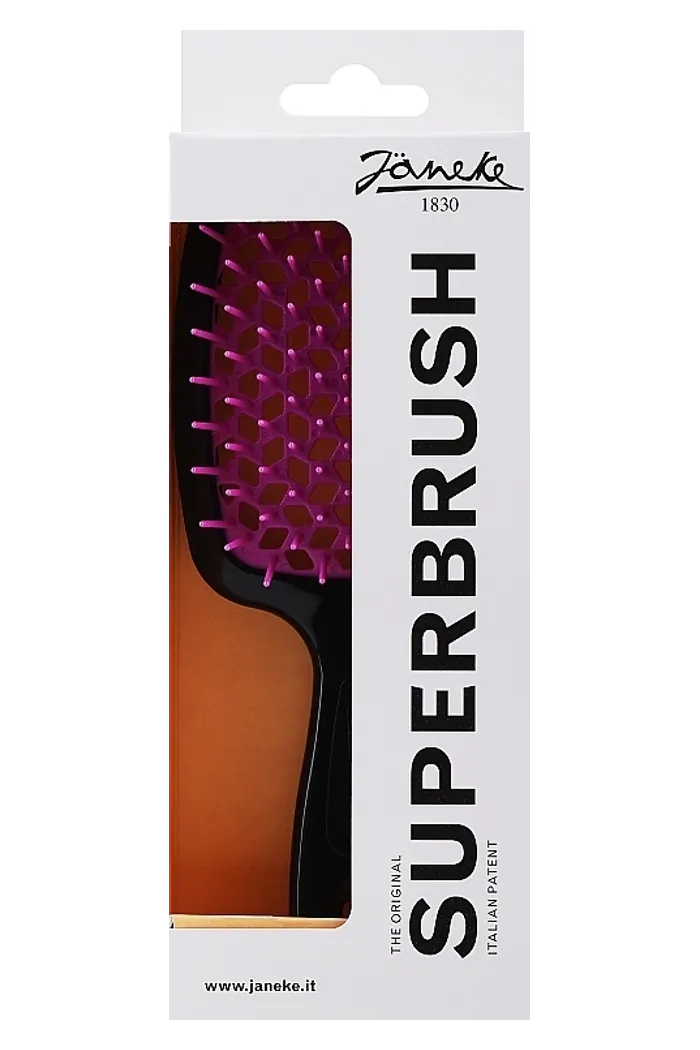 Расческа для волос, черная с фуксией