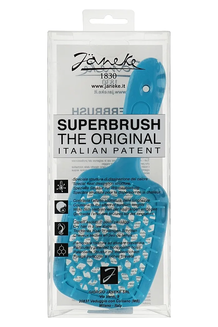 Расческа для волос, голубая кислотная