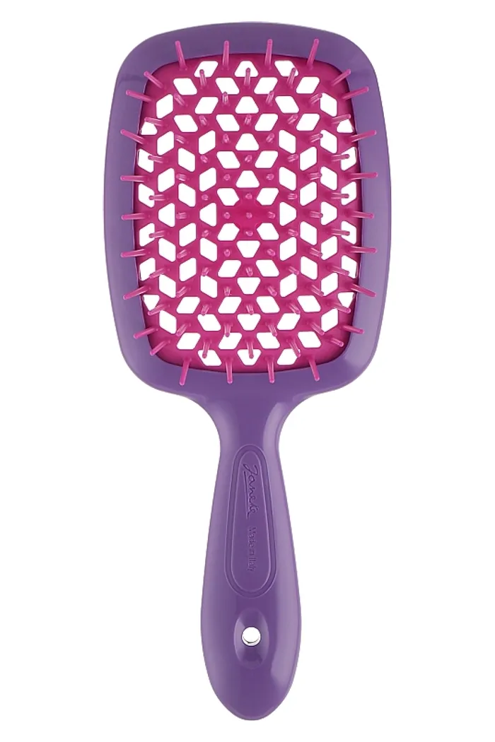 Расческа для волос, фуксия с розовым