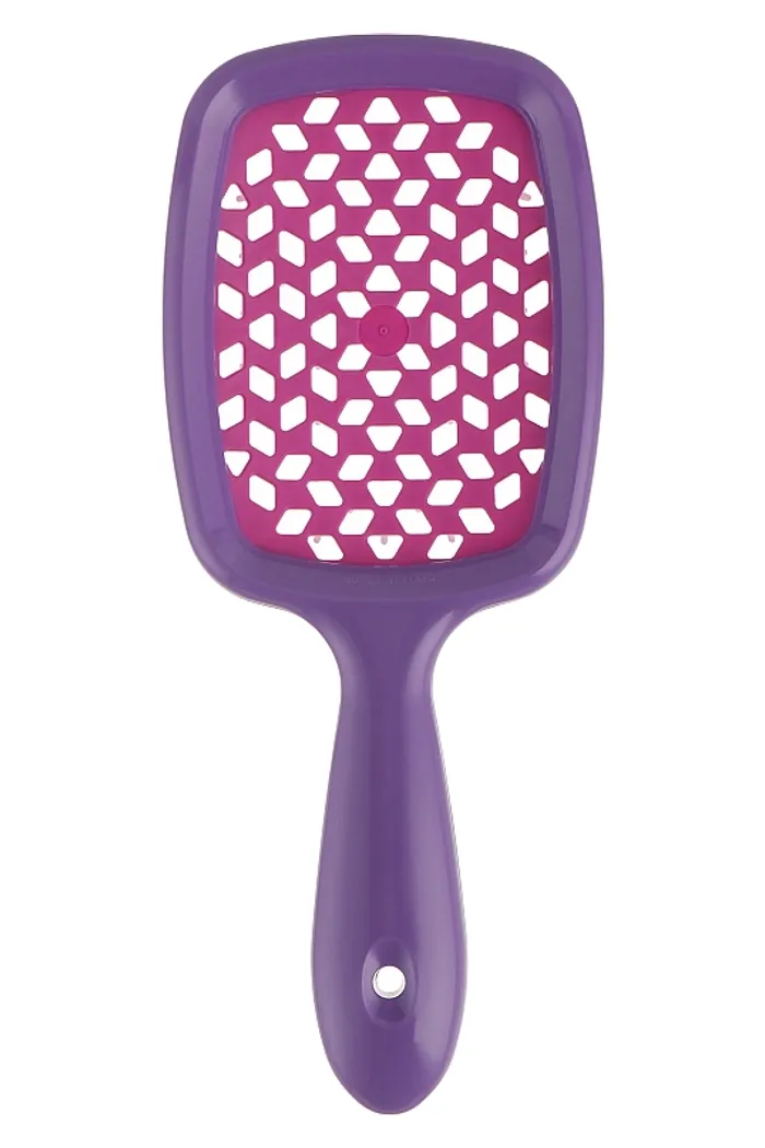 Расческа для волос, фуксия с розовым