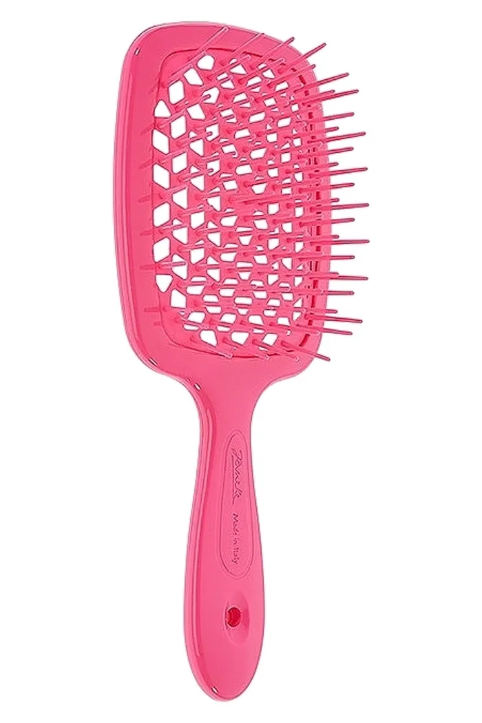 Расческа с мягкими и острыми кончиками Silicon Line, розовая