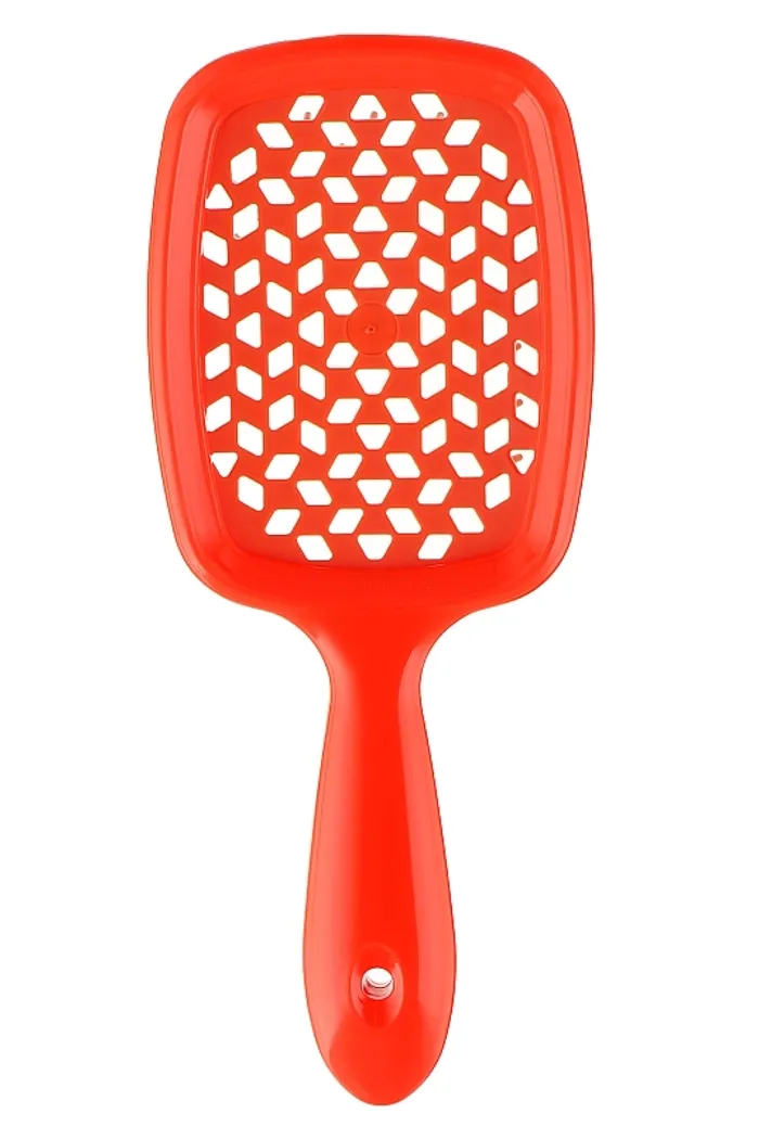 Расческа для волос, неоново-оранжевая