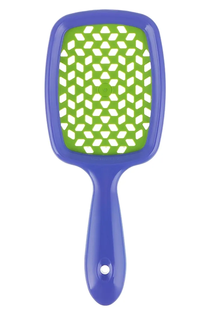 Расческа для волос, сиренево-салатовая