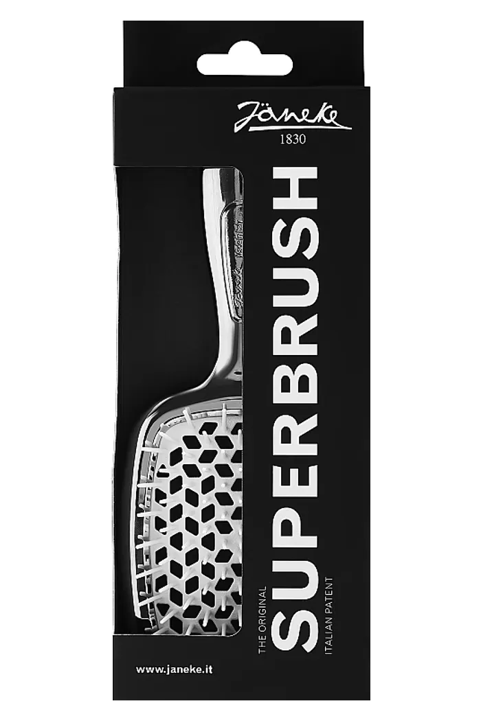 Расческа для волос лимитированная линейка, серебро с белым