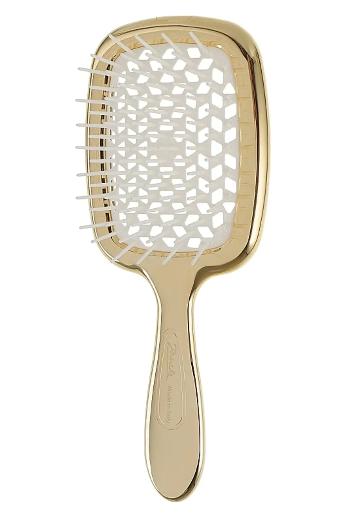 Расческа для волос лимитированная линейка, золото с белым