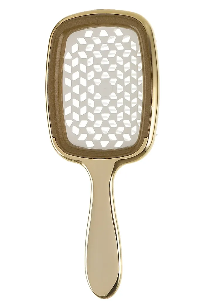 Расческа для волос лимитированная линейка, золото с белым