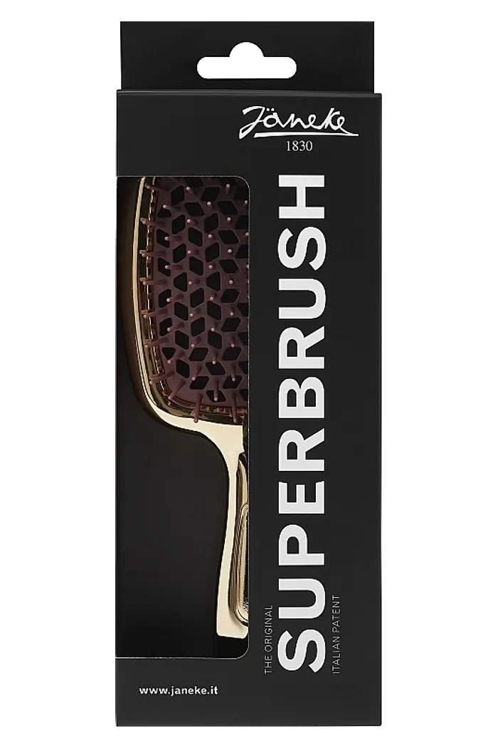 Расческа для волос лимитированная линейка, золото с коричневым