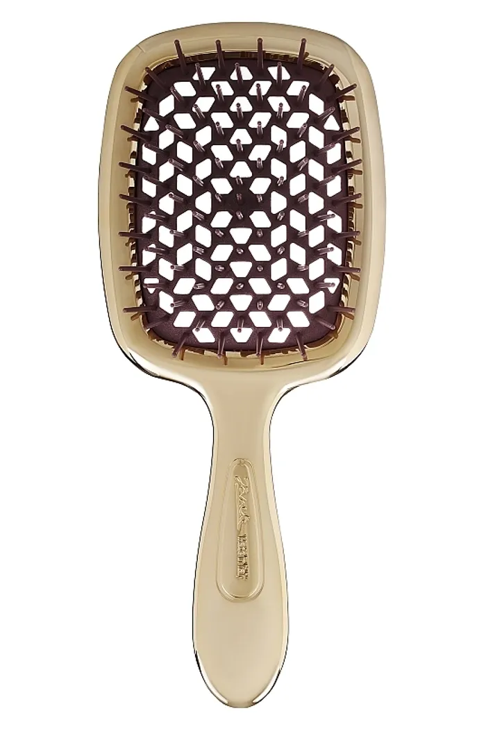 Расческа для волос лимитированная линейка, золото с коричневым