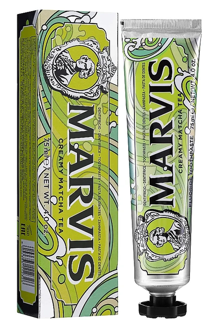 Зубная паста со вкусом чая матча