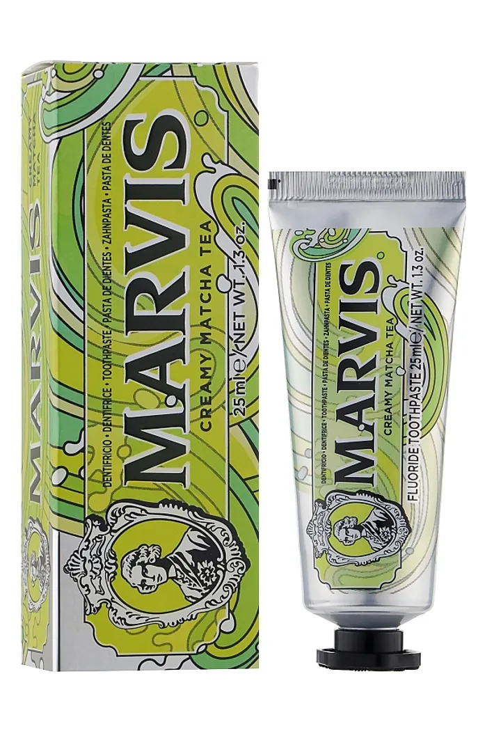 Зубная паста со вкусом чая матча